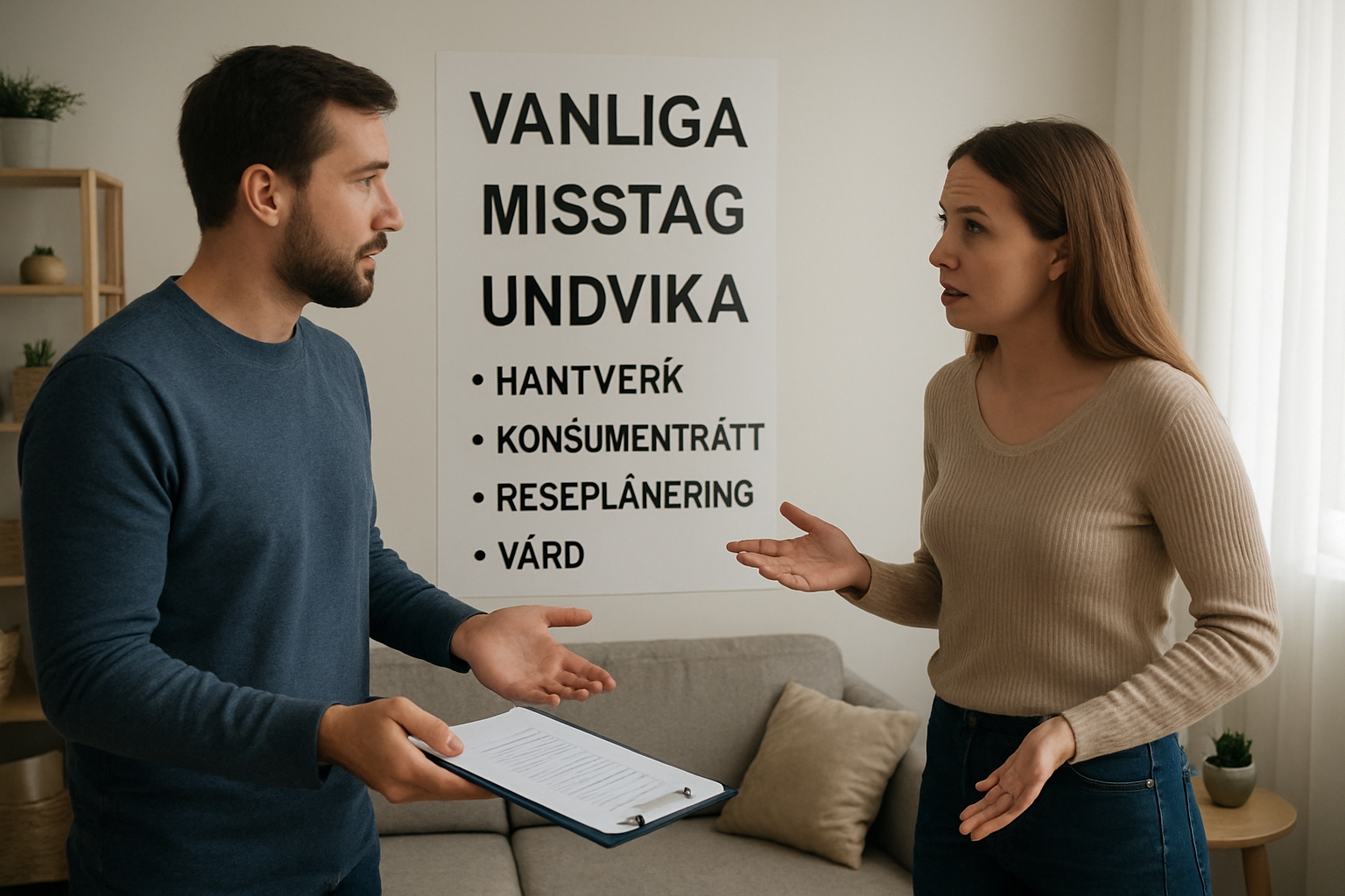Jämförande fallgropar vid renovering, resa, vård, avtal och sol hemma